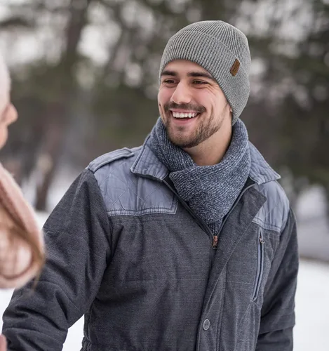 Miniatura 4 de Wmcaps Gorro de invierno para hombres y mujeres, gorro de punto suave y cálido con forro polar