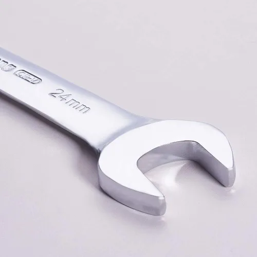 Miniatura 3 de Utoolmart Llave doble de extremo abierto, llave métrica de 9.055 in de longitud, llave de pie de gallo de 0.866 in x 0.945 in, CR-V, totalmente