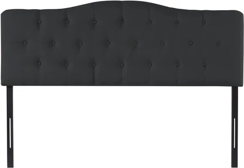 Miniatura 5 de Naomi Home Cassandra - Cabecero capitoné tamaño Queen, tapizado en tela de lino duradera, amortiguación de espuma de alta calidad, altura ajustable