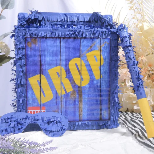 Miniatura 5 de Piñatas Boombox, caja de piñatas para fiesta mexicana hecha a mano para fiestas de cumpleaños, carnaval y eventos relacionados, con palito