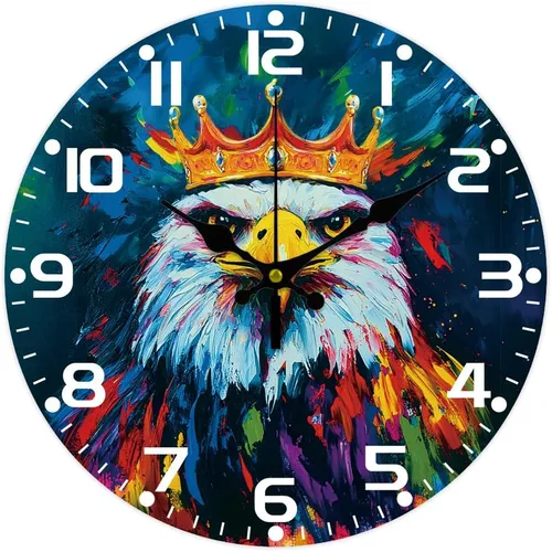 Miniatura 11 de CHGCRAFT Cardinal - Reloj de pared de 12 pulgadas, funciona con pilas, sin tictac, silencioso, reloj de pared decorativo para sala de estar