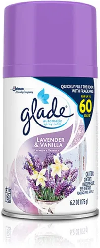 Glade Recambio automático en aerosol, lavanda y vainilla, 6.2 onzas (paquete de 6)