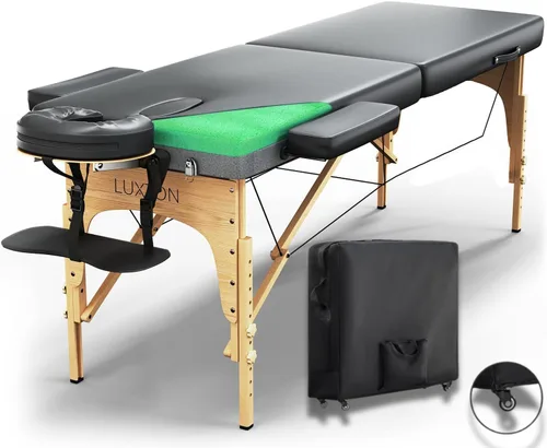 Miniatura 12 de Mesa de masaje de espuma de alta calidad, portátil, plegable, altura ajustable, 72 pulgadas de largo y 27 pulgadas de ancho, mesa de tatuaje