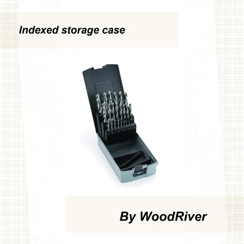 Miniatura 4 de Woodriver Juego de índice de brocas métricas de punta Brad de 25 piezas