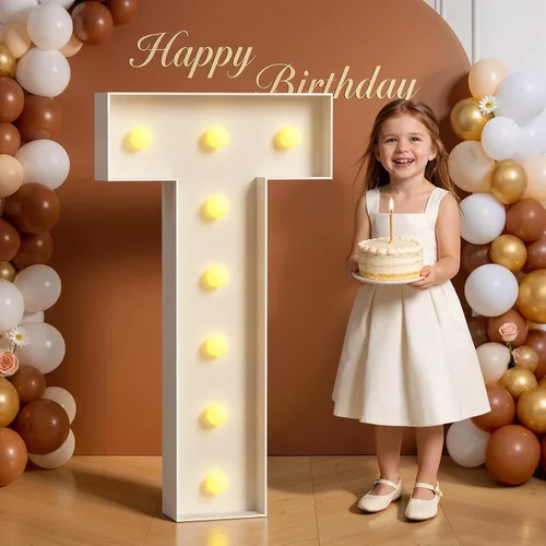 Miniatura 61 de Números de marquesina de 4 pies de alto, 4 pies de alto, números grandes iluminados 0 para 30, 40, 50, 60, decoración de fiesta de cumpleaños