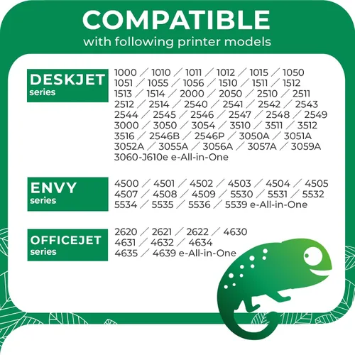 Miniatura 3 de COLORETTO - Cartuchos de tinta para impresora remanufacturados de repuesto para HP 61XL para usar con Envy 4500, 5530, 5535, Deskjet 1510, 1512, 1