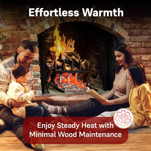 Miniatura 5 de Modelo M-5. Parrilla para chimenea de alta eficiencia. Logre un ambiente sin humo. 21 pulgadas de ancho, 15 pulgadas de alto.