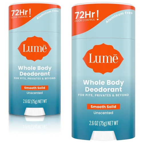 Miniatura 20 de Lume Desodorante para Todo el Cuerpo - Barra Sólida Suave - Control de Olor de 72 Horas - Sin Aluminio, Sin Bicarbonato de Sodio y Seguro