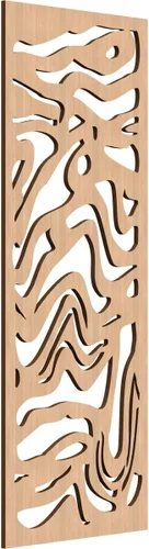 Miniatura 94 de 9 3/8"W x 24 3/8"H x 1/4"T Northfield Decorativos Paneles de Pared de Madera Calado, Abedul