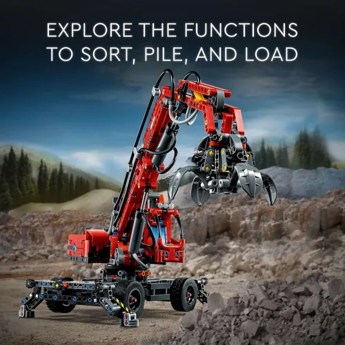 Miniatura 2 de LEGO Technic Grúa Manipuladora de Materiales 42144 - Juego de construcción para niños, niñas y niños a partir de 10 años (835 piezas)
