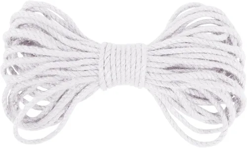 Miniatura 14 de Cuerda de yute de 0.197 in, cuerda de yute natural gruesa para jardín, cuerda de cáñamo resistente para exteriores, para jardinería, manualidades