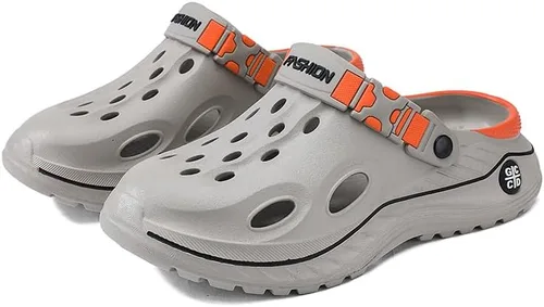 Qiucdzi Zuecos unisex para hombre y mujer, zapatos de jardín con soporte para el arco, sandalias cómodas sin cordones, sandalias para el trabajo,