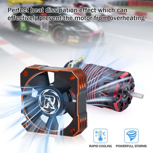 Miniatura 4 de Ventilador de refrigeración de motor RC 35, disipador de calor ESC de 21000 RPM para automóvil RC 1/10 1/12 1/8 3650, 3660, 3670 motor sin