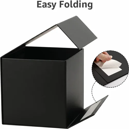 Miniatura 3 de LIFELUM Square Gift Box with Magnetic Lid, Card, Sticker, Ribbon, Shredded Paper Filler for Business, Wedding, Birthdays