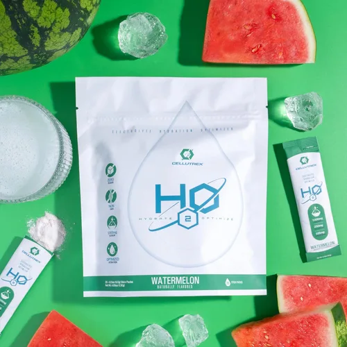 Miniatura 3 de Cellutrex® H2O Electrolytes - Mezcla de bebida en polvo de electrolitos, cero azúcar, paquetes de hidratación de sal natural para recuperación
