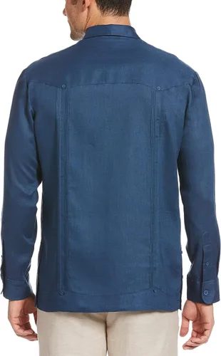 Miniatura 2 de Cubavera Men's 100% Linen Four-Pocket Long Sleeve Button Down Guayabera Shirt (Size Small - 5X Big & Tall)
