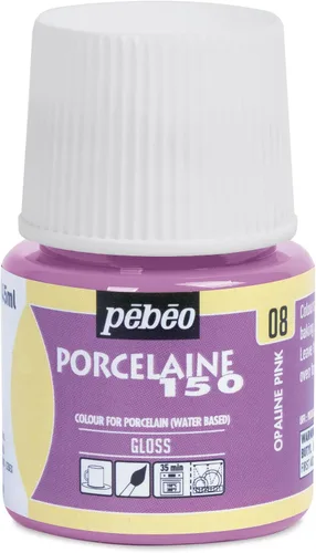 Miniatura 29 de Pebeo Porcelaine 150 - Pintura para porcelana de alto brillo a base de agua, botella de 45 ml - Negro abismo Abismo Negro