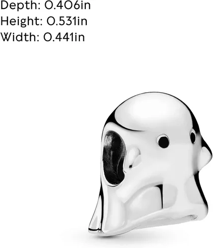 Miniatura 5 de PANDORA Jewelry Boo the Ghost - Dije de plata de ley Metal Esmalte no aplica
