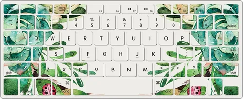 Miniatura 4 de IVY Para MacBook Air 15 con M2 (Modelos: A2941) Flower Garland Clear Case con cubierta de teclado - A