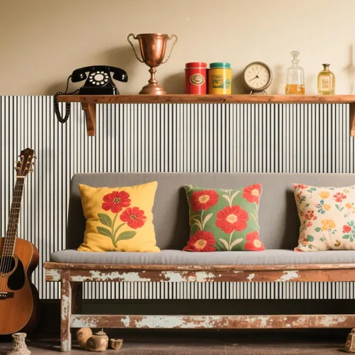 Miniatura 8 de WoveN SounD Slat Acousitc - Paneles de pared de 47.2 x 23.6 pulgadas, decoración de pared a prueba de sonido, diseño autoadhesivo con amortiguación