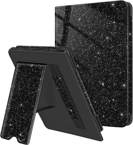 Miniatura 28 de Fintie Funda con soporte para Kindle de 6 pulgadas (11ª generación-2024/2022) - Funda de piel sintética con ranura para tarjeta de encendido y Negro