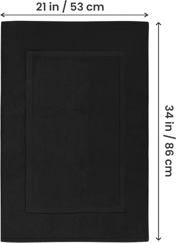 Miniatura 3 de Utopia Towels Alfombra de algodón con banda, tapetes de baño, no es una alfombra de baño, 21 por 34 pulgadas / 53.34 x 86.36 cm, 100% algodón hilado