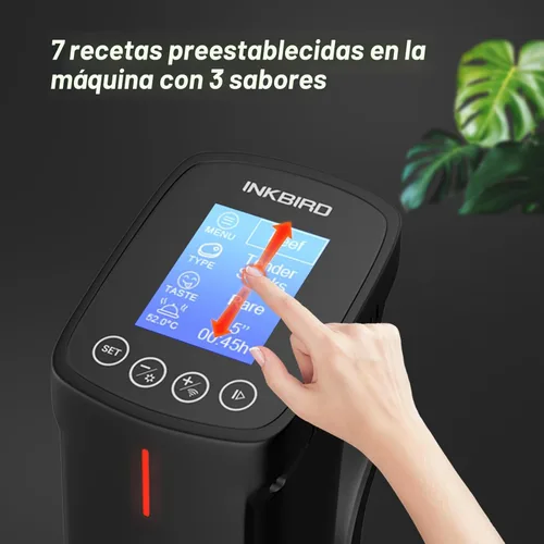 Miniatura 4 de INKBIRD WIFI Sous Vide Cooker ISV-100W, Máquina Sous Vide de 1000 vatios, Circulador de Inmersión con 14 Recetas Preestablecidas en APP y Función