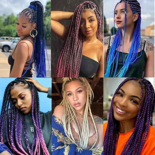 Miniatura 7 de Liang Dian Cabello Trenzado Preestirado Ombre de 12 Pulgadas, 8 Paquetes de Trenzas de Ganchillo Sintéticas, Ajuste con Agua Caliente, Extensiones