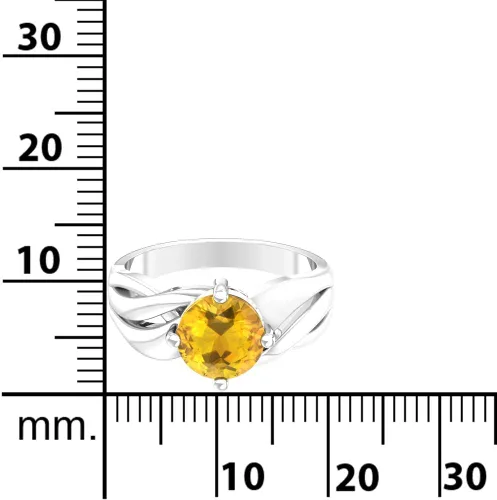 Miniatura 3 de Belinda Jewelz Womens 925 Sterling Silver Ring Rhodium Plated 8mm Solitaire Round Cut Birthstone Gemstone Band Jewelry Gift for Party Wedding