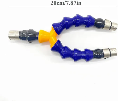 Miniatura 2 de Adaptador 3XLR a doble 3XLR con varillas flexibles, accesorio de máquina sexual, doble penetración para consoladores de conector 3XLR masturbador