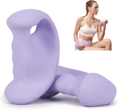 HXD-ERGO Juego de mancuernas ergonómicas para mujeres, pesas de mano para mujeres, para pilates, yoga, correr, entrenamiento de fuerza 3 libras