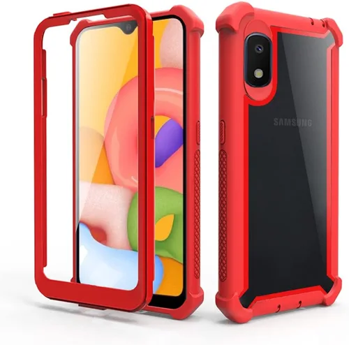 Miniatura 7 de Asuwish Funda de teléfono para Samsung Galaxy A20e, resistente, a prueba de golpes, a prueba de caídas, cuerpo completo, protección resistente