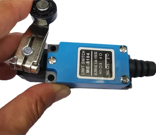 Miniatura 3 de yusheng - Interruptor de límite momentáneo ME-8104, 5 piezas, interruptor de límite de giro ajustable, brazo de palanca de rodillo arduino, NC-NO