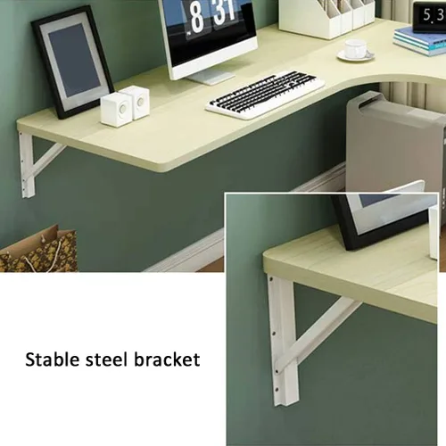 Miniatura 4 de Mesa plegable de pared flotante, multifunción, mesa de comedor para cocina, oficina en casa, escritorio de ordenador, mesa de aprendizaje, 10