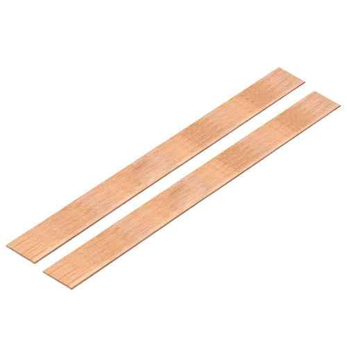 MECCANIXITY 2 barras planas de cobre de 15.8 x 1 pulgada, barra de cobre de 1/25 pulgadas de grosor para sistemas de puesta a tierra y proyectos