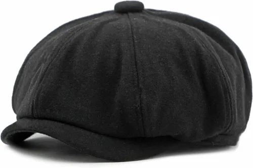 meioro Hombres 8 Panel Newsboy Cap Vintage Tweed Flat Cap Irish Newsies Hat Gatsby Cabbie Caps Paperboy Classic Winter Hats
