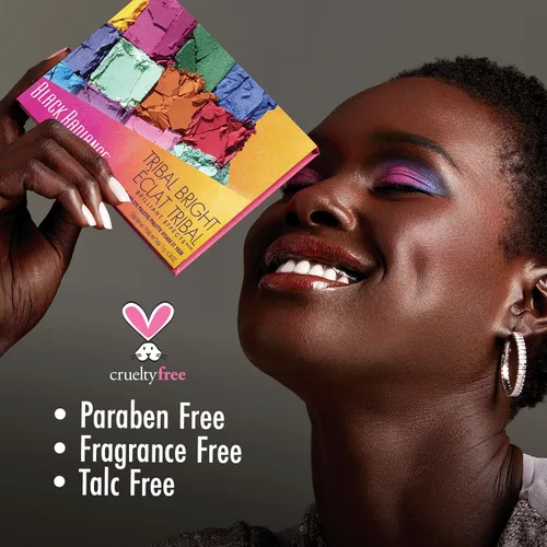 Miniatura 6 de Black Radiance Paleta atrevida y sexy, 18 tonos para ojos y cara, acabado mate, purpurina y perla, incluye contorno, rubor e iluminadores, colección