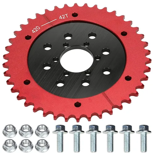 Miniatura 11 de GREHUA 35 Piñón de cadena dividida 64 dientes y adaptador de piñón compatible con Mini Bike Coleman CT100U CT200U CT200U-EX BT200X TrailMaster MB200