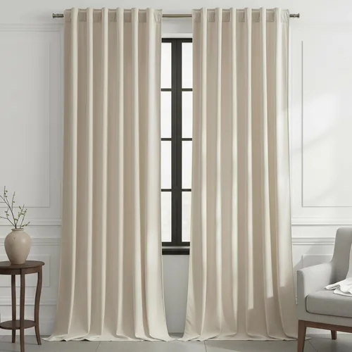 Miniatura 13 de Timeper Cortinas opacas de terciopelo negro de 42 pulgadas de ancho x 84 pulgadas de largo, cortinas opacas para dormitorio, sala de estar, cortinas