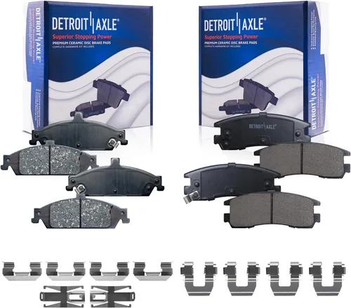 Miniatura 58 de Detroit Axle - Pinza de disco del lado del acompañante + pastillas de freno de cerámica de repuesto para Lexus HS250H Toyota RAV4 Prius V Scion xB