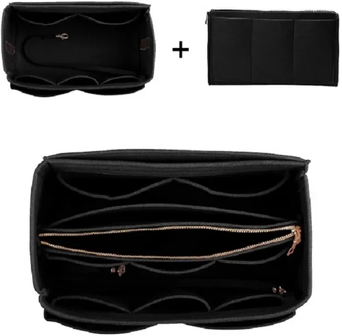 Miniatura 5 de ZTUJO - Organizador de bolsos de fieltro con cremallera metálica que se adapta a bolsos de mano y tote, especialmente diseñado para bolsos Speedy