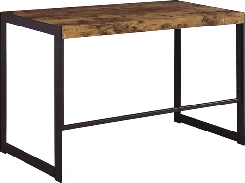 Miniatura 7 de Coaster Home Furnishings Estrella - Madera de ingeniería - Escritorio de 47 pulgadas con estilo granja, patas de metal metálico y parte superior