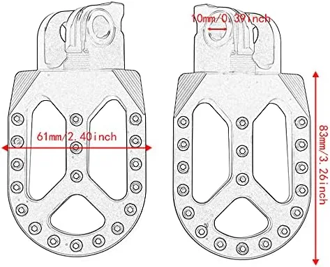 Miniatura 2 de Reposapiés de motocicleta Pedales para KTM FREERIDE250R, FREERIDE350 para KTM 625 SMC SXC, 660 RALLYE/SMC para KTM 690 ENDURO R, 990