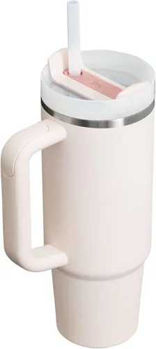 Miniatura 2 de STANLEY Quencher H2.0 - Vaso con asa y popote de 30 onzas Tapa Flowstate de 3 posiciones Compatible con portavasos para viajes Vaso de acero