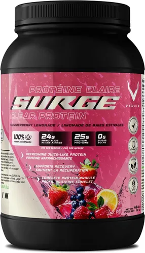 Miniatura 10 de PRO-SURGE - Proteína transparente + electrolitos, sabor a mango y piña, aislado de proteína a base de plantas, sin OMG, sin azúcar y lácteos, sin