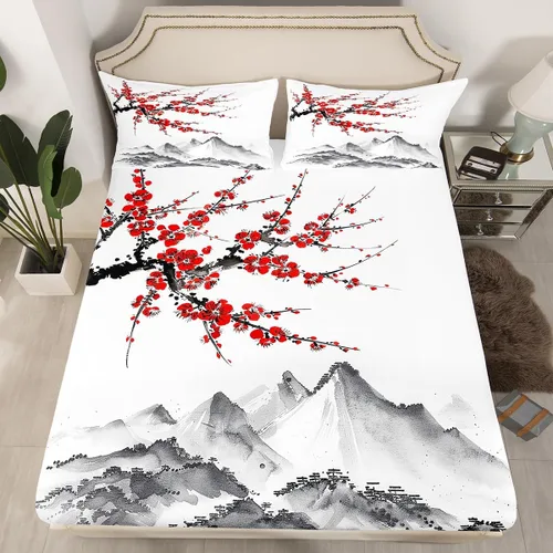 Miniatura 36 de Ropa de cama de 2 piezas, estilo rústico de granja, juego de ropa de cama para adolescentes y adultos, sábanas bajeras, ropa de cama ajustable