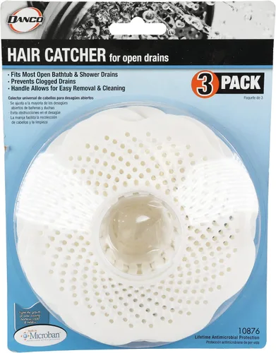 Miniatura 6 de DANCO Protector de drenaje de bañera Colador Serpiente de drenaje de bañera, trampa y barrena Prevención de obstrucciones de drenaje