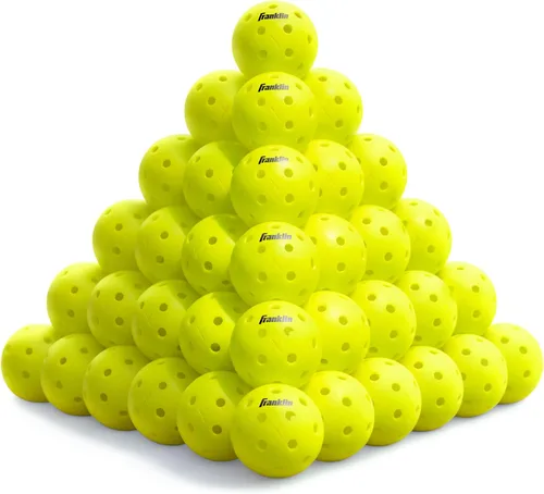 Franklin Sports X-40 pelotas de Pickleball al aire libre - Bola oficial del Pickleball de EE. UU., APP Tour + US Open - Tamaño reglamentario