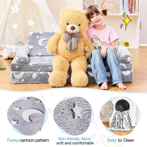 Miniatura 3 de Sofá Modular para Niños de IFNOW, Sofá para Niños Pequeños, Sofá Seccional para Niños, Muebles para Dormitorio y Sala de Juegos para Niños Pequeños