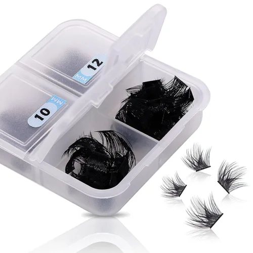 Miniatura 42 de Extensiones de pestañas YY, extensiones de pestañas Y, rizo D, 0.003 in, 0.472 in, bandeja mixta en forma de Y, volumen 4D, pestañas postizas de uso